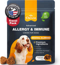 Dog Allergy Relief Chews - Itch Relief for Dogs - Anti Itch - Dog Allergy Chews - US Formulated Dog Itching Skin Relief with Salmon Oil - Immune Health Seasonal Allergies & Hot Spots Support Treats