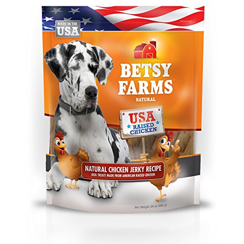 Betsy Farms Natural Chicken Jerky Recipe Dog Treats - Chicken Jerky Dog Treats 24 Oz